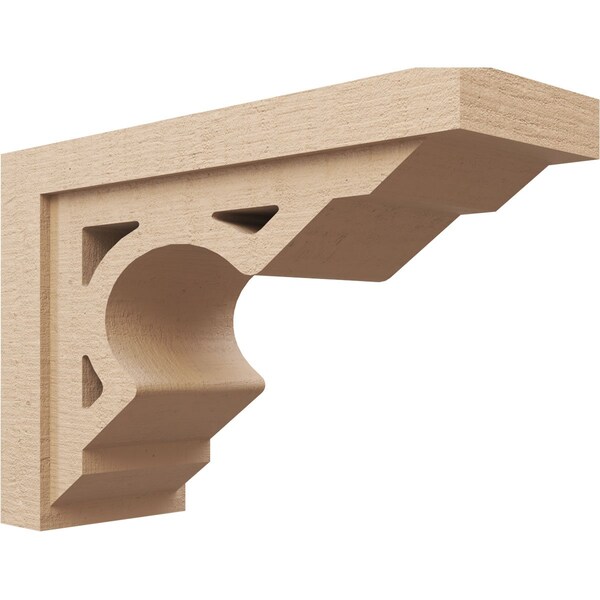 Ekena Millwork 8"W x 24"D x 16"H Classic Sheridan Rough Cedar Woodgrain TimberThane Corbel, Primed Tan CORUR08X24X16SHERCPR - main